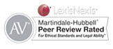 LexisNexis Martindale-Hubbell AV Peer Review Rated for Ethical Standards and Legal Ability